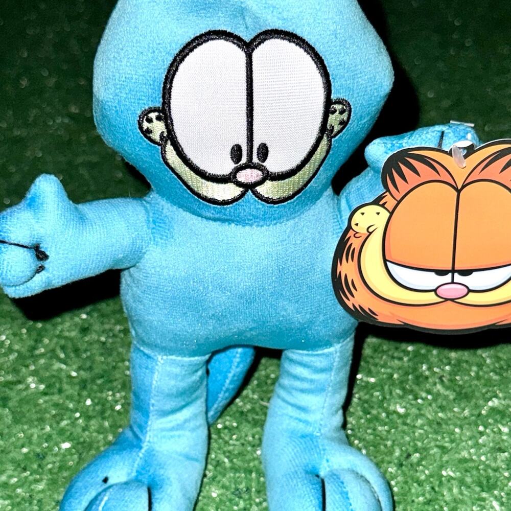 Nickelodeon Blue Neon Garfield The Cat Plush New With Tag The Toy Factory